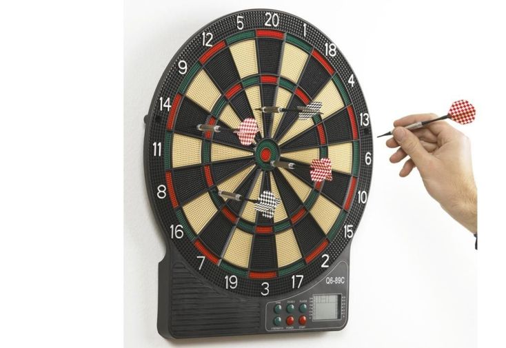 Cible de fléchettes électronique René Pierre Master - 21 jeux
