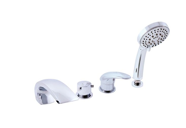 Mitigeur Baignoire avec Cascade en Chrome Danube D472.P