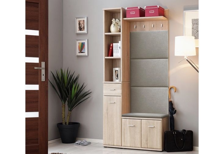 Meuble d’entrée : armoire et meuble à chaussures en bois – Armario V