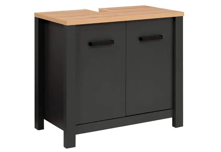Meuble sous vasque pour salle de bain 70 x 40 cm  - Veneto anthracite