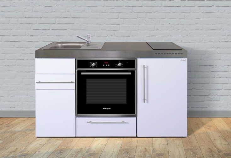 Mini-Cuisine avec Frigo, Four et Vitrocéramiques MPB150 Blanche - Stengel