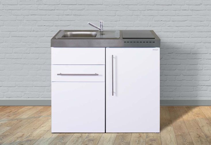 Mini-cuisine avec frigo et induction MP100S blanche