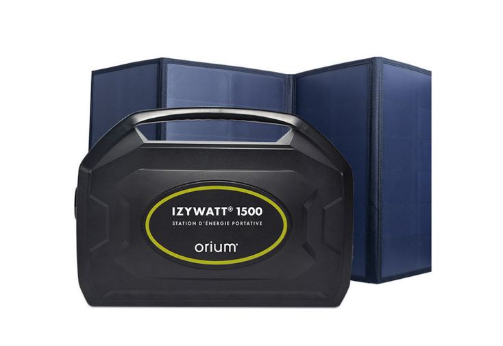 Station d’énergie portable Izywatt 1500 + panneau pliant de 120 W