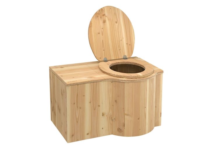 Toilette sèche d’intérieur en bois 50 x 70 cm - Douglas Papillon