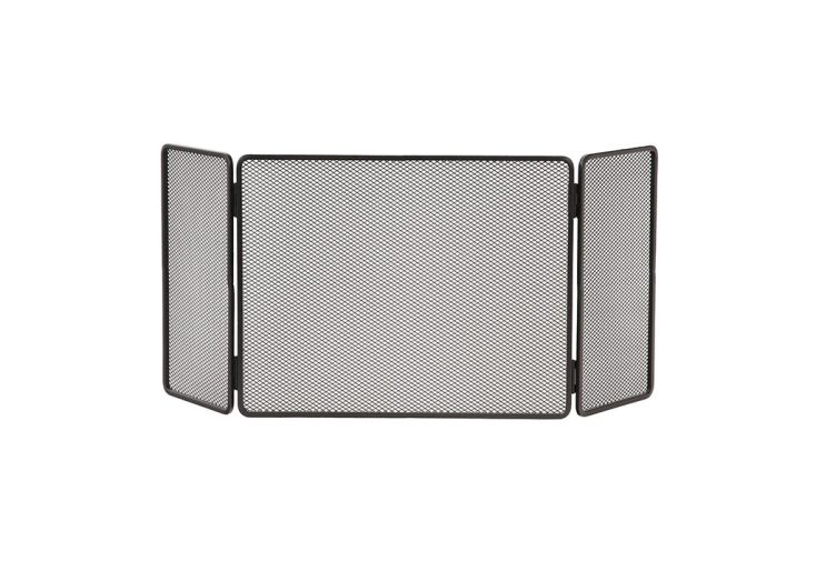 Pare-feu pour cheminée en acier 3 volets 