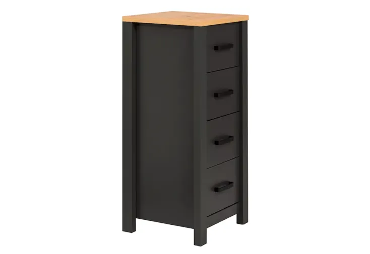Petite colonne de salle de bain 42 x 94 cm - Veneto anthracite
