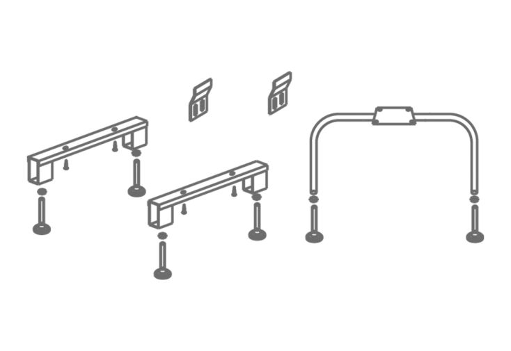 Pieds Support pour Baignoire Kolpa-san 1001 B