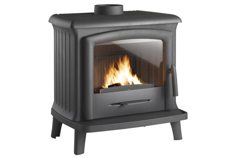 Poêle à bois en fonte double combustion Norik 6 kW - Invicta