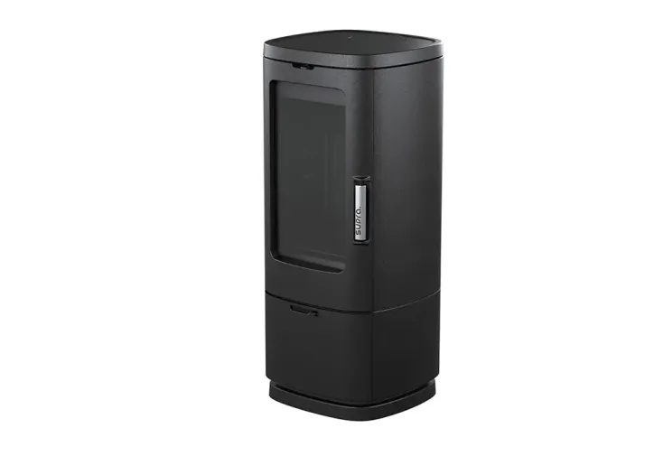 Poêle à bois en fonte double combustion Maonie – 11,5 kW 