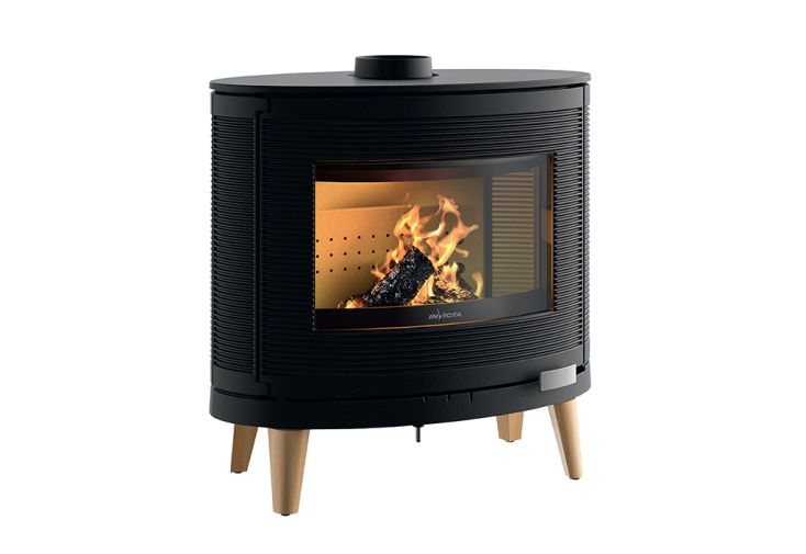 Poêle à bois en fonte double combustion Kaori Zen – 9 kW