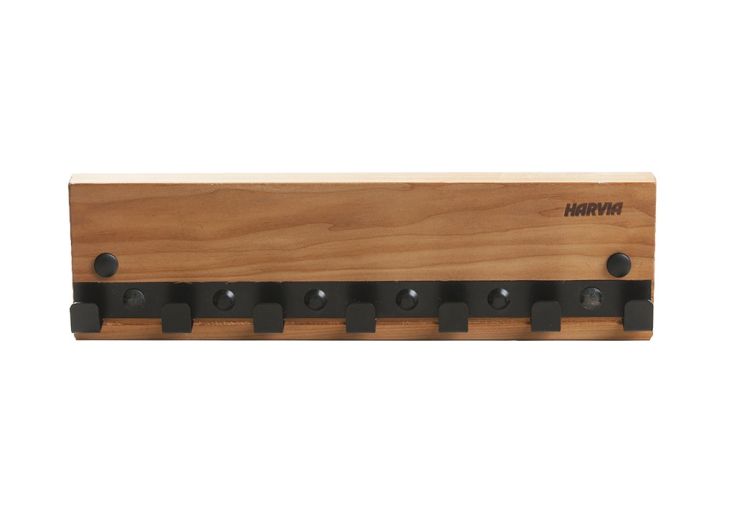 Porte-serviettes en bois pour sauna Harvia