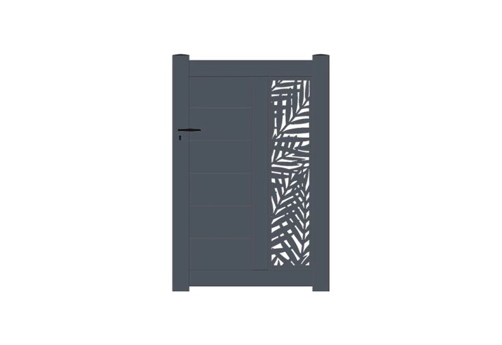 Portillon plein en aluminium avec découpe laser – 1000 x 1500 mm