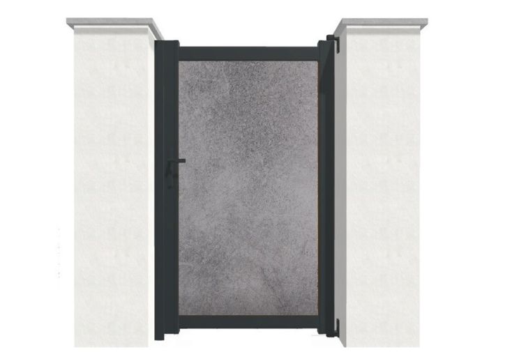 Portillon aluminium et HPL 1 m – plein