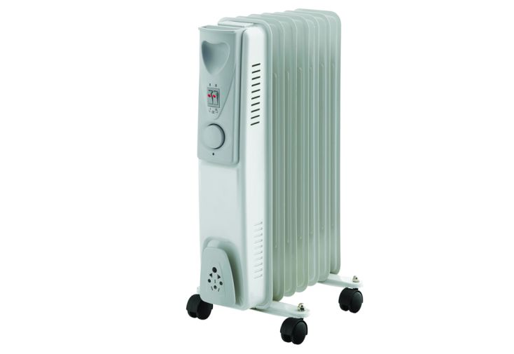 Radiateur Bain d'Huile 1500 Watts - Thermostat + 3 Puissances