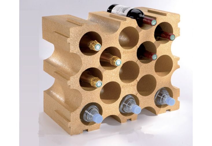 Range-bouteilles en polystyrène haute densité – 15  bouteilles 