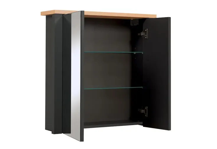 Armoire de toilette avec miroir 70 x 20 cm - Veneto anthracite