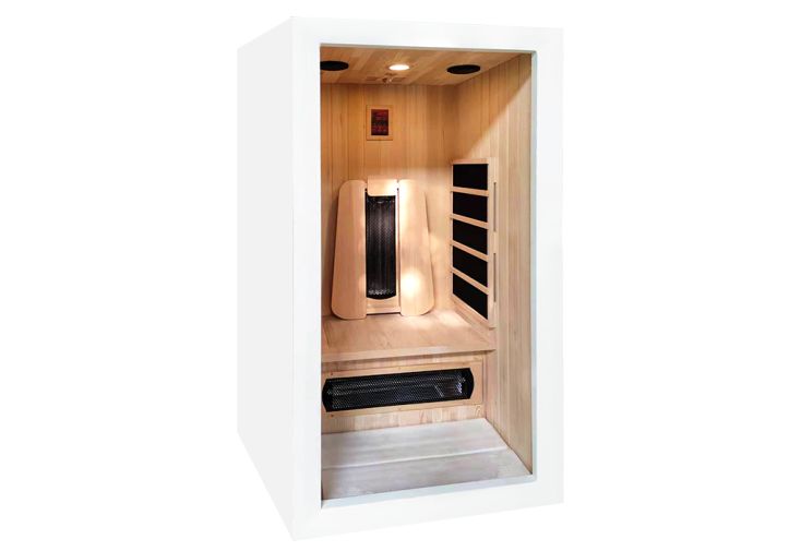 Sauna 1 place à infrarouges en épicéa – Saulo