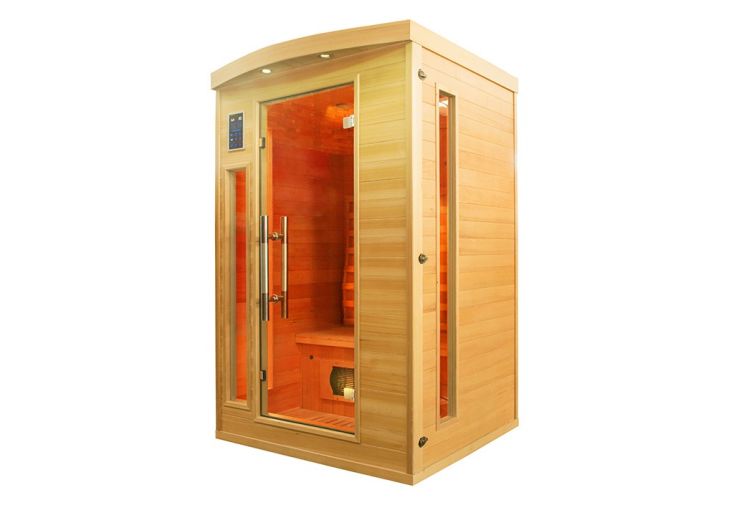 Sauna 2 places à infrarouges en bois d’épicéa – Apollon 