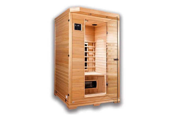 Sauna Infrarouge en Bois de Hemlock 2 Personnes Grenada 2 