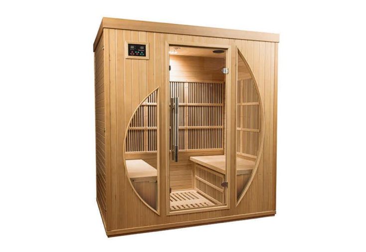 Sauna Infrarouge en Bois de Hemlock 3 Personnes Rowen