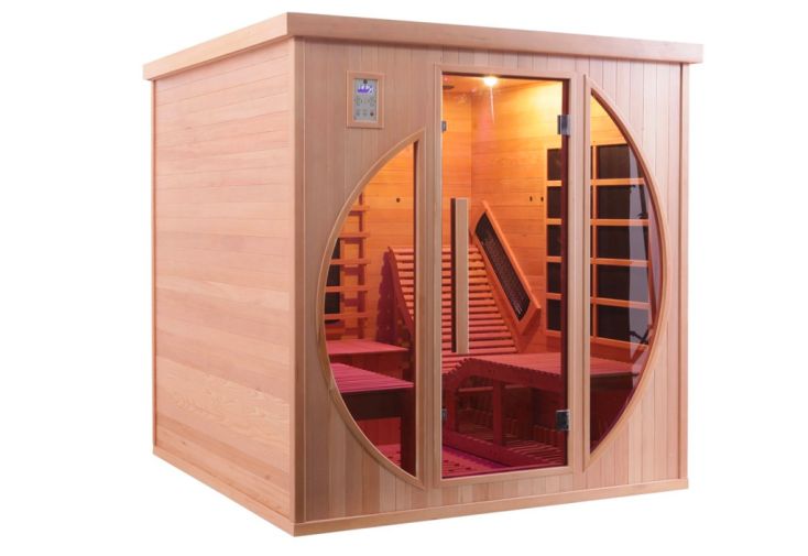 Sauna Infrarouge en Bois 2 Places Lounge Connecté 3300 W