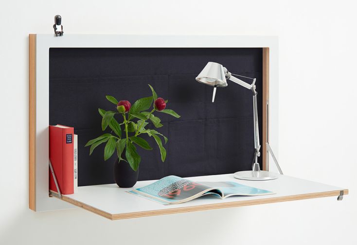 Secrétaire mural en bois Fläpps – 100 x 55 x 60 cm