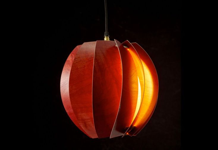 Lampe Suspension Design en Bois Bloom Original