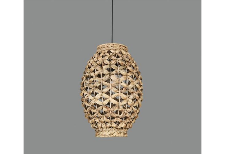 Suspension luminaire en fibres naturelles Coimbra Ø 23 cm