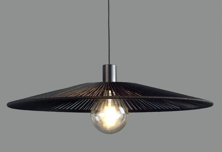 Suspension luminaire en métal et corde polypropylène Pamela Ø 70 cm