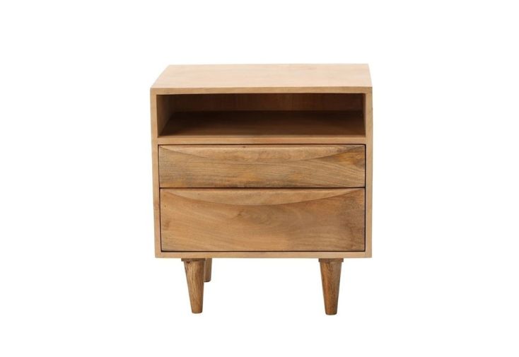 Table de chevet en bois de manguier 35 x 50 x 55 cm – Barjac