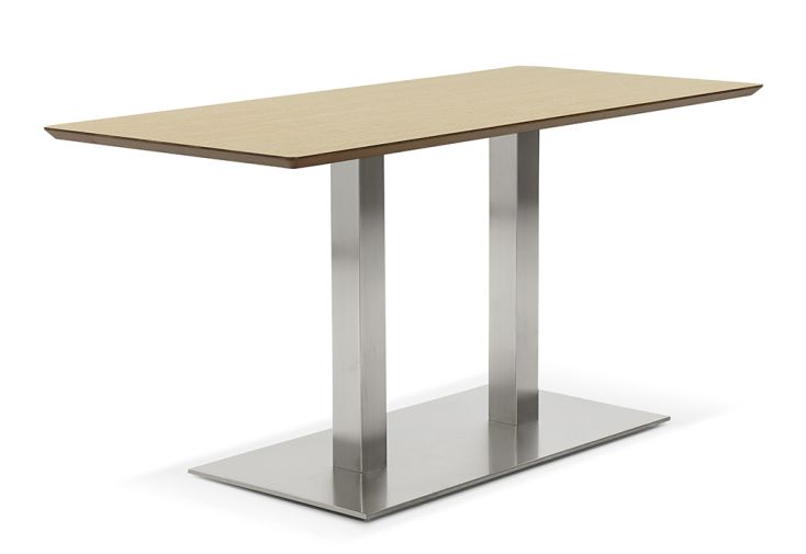Table à Manger Design en Acier et Bois Recta Naturel 150 cm