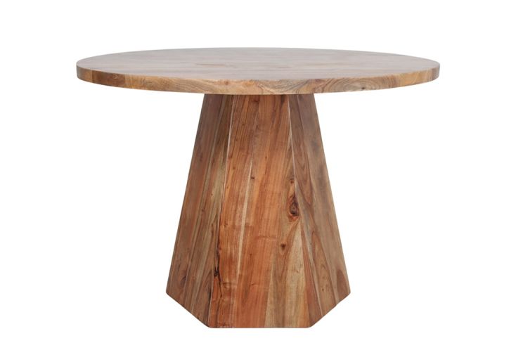 Table à manger ronde en bois d’acacia et manguier – Delhi