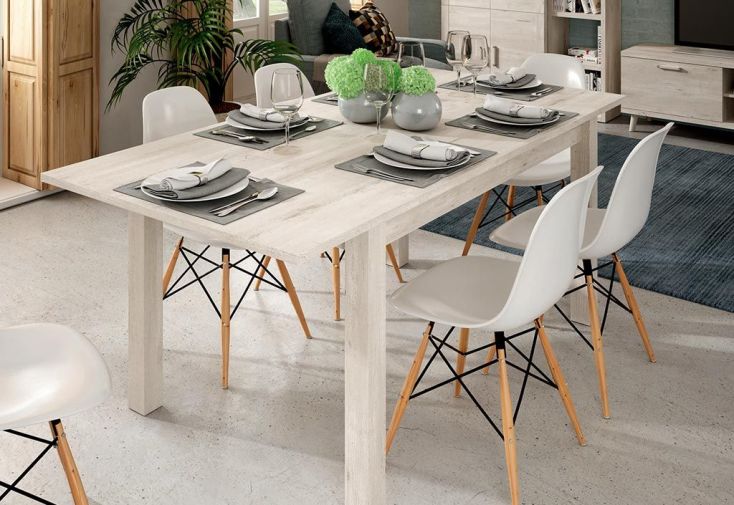 Table à manger extensible en bois Kronos 135/180 x 90 cm