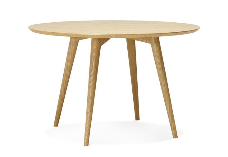 Table à Manger Ronde en Bois de Frêne Janet ø 120 cm