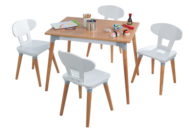 Ensemble De Mobilier Pour Enfant Table Retro 4 Chaises 3 A 12 Ans Kidkraft