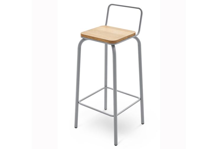 Tabouret de bar en bois et métal - Acan