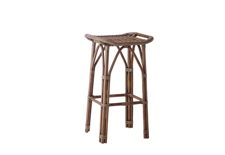 Tabouret de bar en rotin Salsa – 46 x 40 x 79 cm