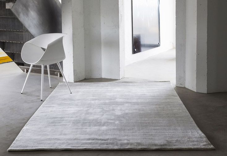 Tapis en Fibres de Bambou Bamboo Light Grey (4 Tailles)