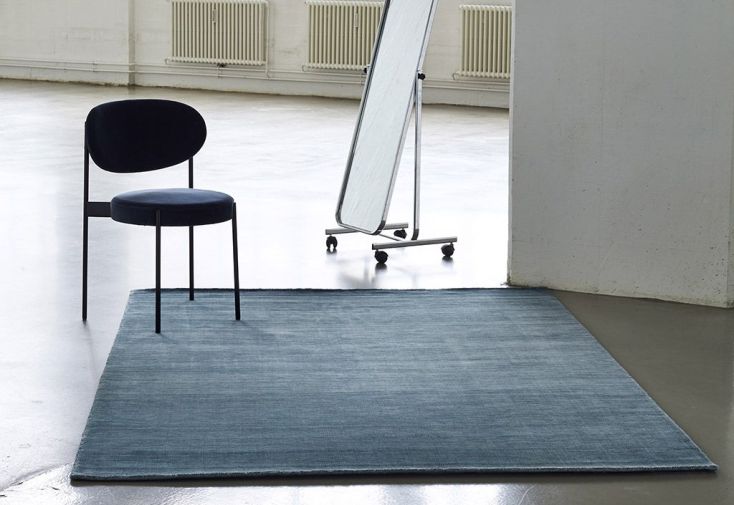 Tapis en Fibres de Bambou Bamboo Stiffkey Blue (4 Tailles)