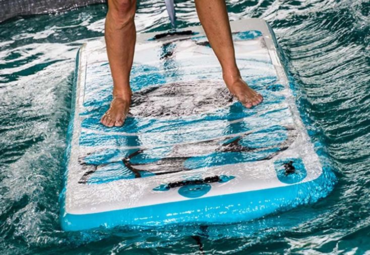 Tapis flottant pour piscine - Aquafitmat 220 x 80 cm