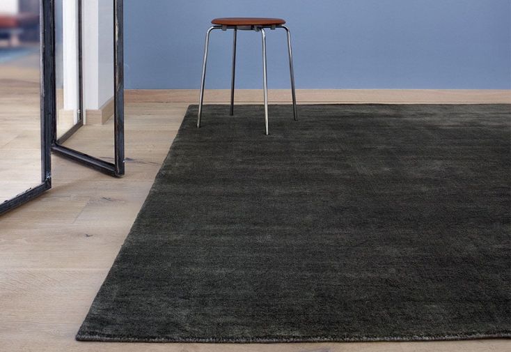 Tapis en Laine de Nouvelle-Zélande Earth Charbon (5 tailles)