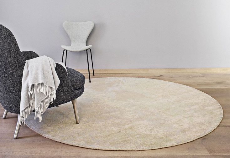 Tapis Rond en Laine et Fibres de Bambou Space Surface (2 Tailles)
