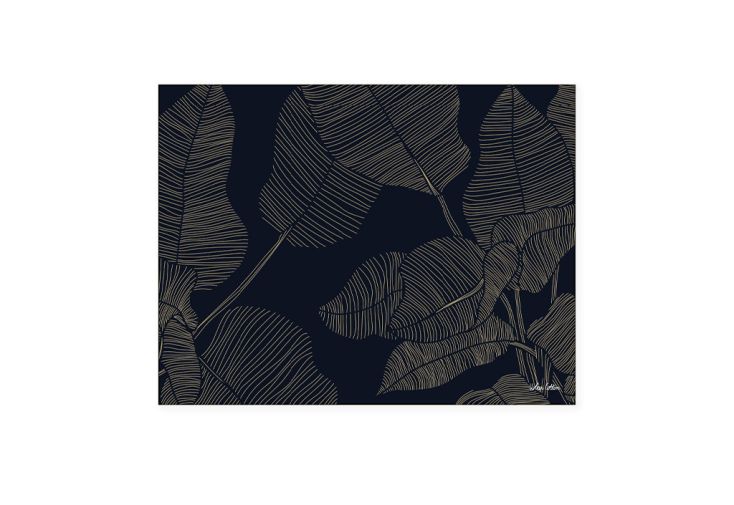 Tapisserie murale moderne en coton - Leaves