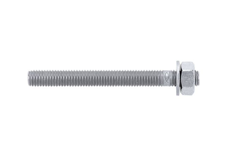 Lot de 4 tiges filetées en inox pour garde-corps Dieda – fixation béton