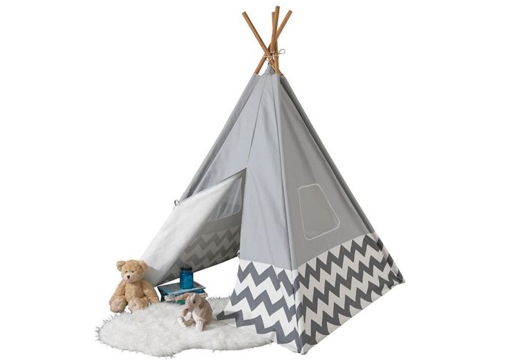 Tipi enfant en tissu et bois 1,60 m - Deluxe