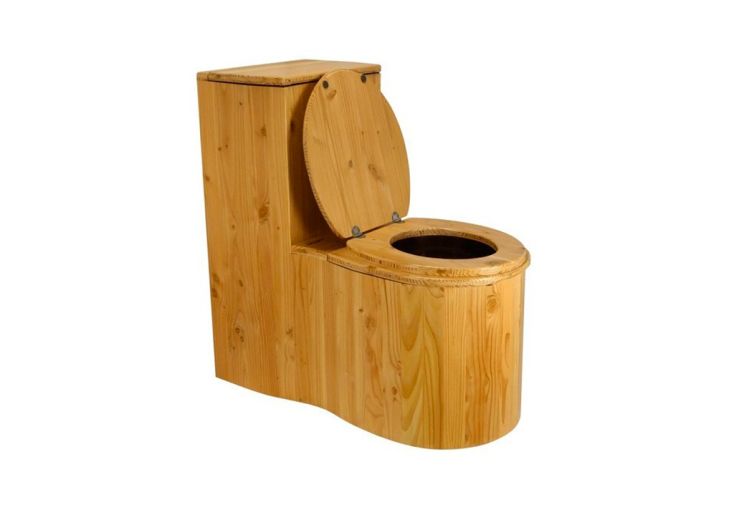Toilette Sèche d’Intérieur en Bois de Douglas Cagaròl 40 x 79 cm