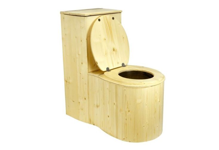 Toilette Sèche d’Intérieur en Bois d’Épicéa Cagaròl 40 x 79 cm 