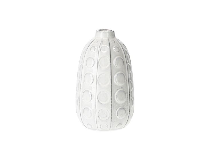 Vase en céramique Athezza Rondo blanc