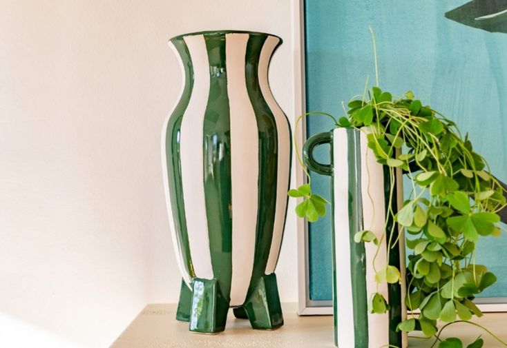 Vase amphore en grès Athezza Circus – ⌀ 18 x 38 cm