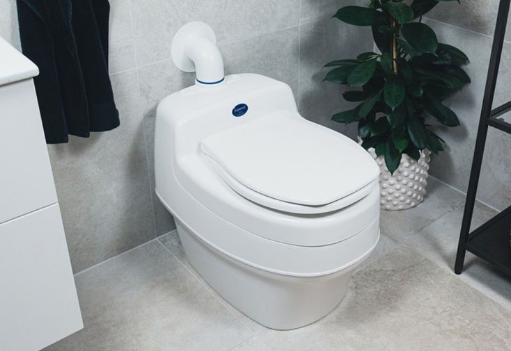 Toilettes sèches à séparation Villa – 67,2 x 45,6 x 54,1 cm